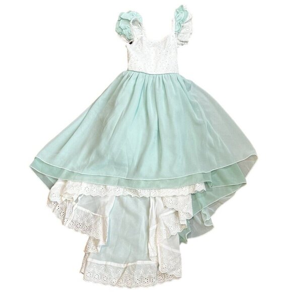 Love + Grow Clothing Co Sea Princess Hi Lo Dress Mint sz 6